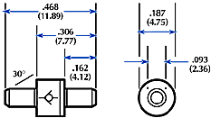 Miniature Check Valves Dimensions #1